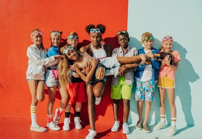 Okulary do pływania Aqua2ude Bling2O - Syrena fioletowe